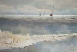 "Easy breeze" watercolor on paper, 38 x 56, 2011