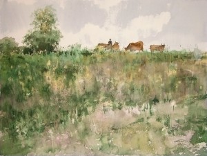"Summer" watercolor on paper, 31 x 41, 2011