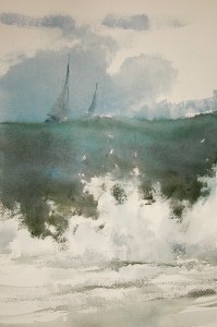 "Wave" watercolor on paper, 30,5 x 45,8, 2011