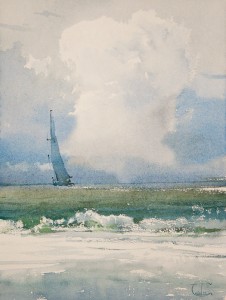 "Along the coast" watercolor on paper, 41 х 31. 2011