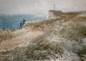 "Between the steppe and the sea" watercolor on paper, 50 x 70. 2011