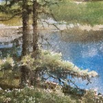 "Pine trees" watercolor on paper, 41 x 28, 2012