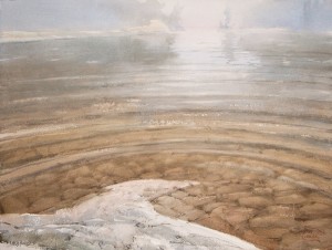 "Small stony bay" watercolor on paper, 46 x 61, 2012