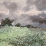 "The beginning of the thunderstorm" watercolor on paper, 50 x 70, 2012