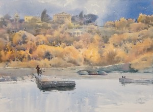 "Autumn silence" watercolor on paper, 56 x 76, 2012