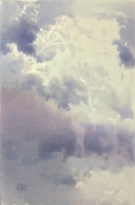 The wind's breath. Watercolor on paper. 56 x 38 cm. 2022