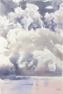 The wind's breath - V. Watercolor on paper. 56 x 38 cm. 2022
