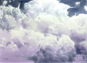 Heavenly Scapes_Series III. Opus XXIII-IV. Watercolor on paper. 56 x 76 cm. 2023