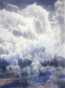 Heavenly Scapes. Series III. Opus XXIII-IX. Watercolor on paper. 76 x 56 cm. 2023