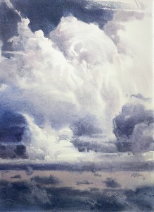 Heavenly Scapes. Series III. Opus XXIII-VIII. Watercolor on paper. 76 x 56 cm. 2023