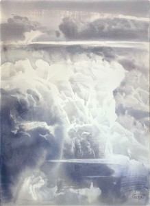 Heavenly Scapes. Series III. Opus XXIII-XI. Watercolor on paper. 76 x 56 cm. 2023