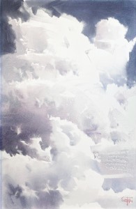 Heavenly Scapes. Series III. Opus XXIII-XV. Watercolor on paper. 56 x 38 cm. 2023