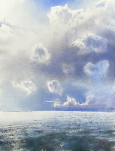 A cool breath of wind. Watercolor on paper. 61 x 46,5 cm. 2020